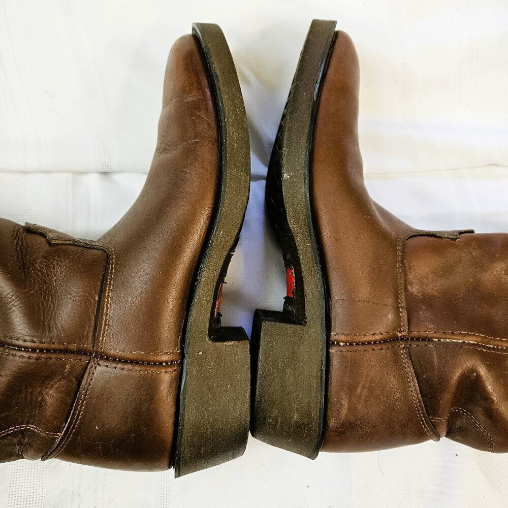 Durango Men's Brown Leather Western Cowboy Work Boots Size 10.5D - Picture 4 of 8